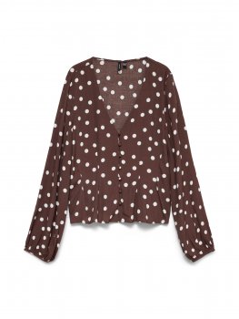 Vero Moda - vmElisa LS V-neck Button Top
