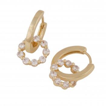 Snö - Eira Crystal Circle Ring Ear