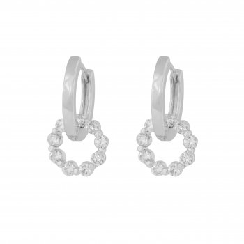 Snö - Eira Crystal Circle Ring Ear