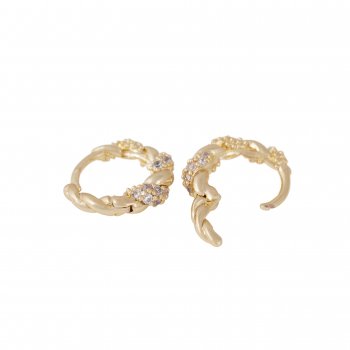Snö - Twist Crystal Oval Ear