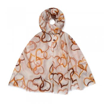 Fox - Scarf JY2501-03WJ Hjärtan