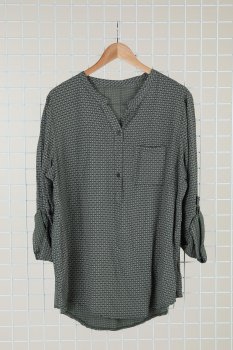 Chana - Blus CH162 Småmönstrad