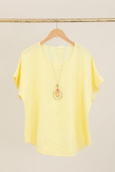 Chana - Topp H316 Enfärgad, Struktur
