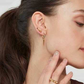 Edblad - Peak Hoops Sparkle Black