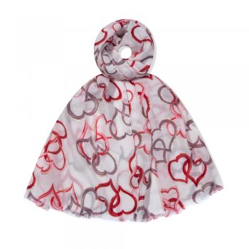 Fox - Scarf JY2501-03WJ Hjärtan