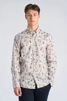 Lindbergh - Skjorta 30-203538A Blommig, Relaxed Fit