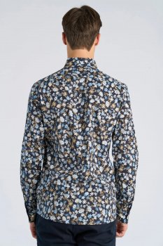 Lindbergh - Skjorta 30-203538A Blommig, Relaxed Fit