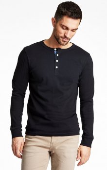 Lindbergh Blue - L.Ä. T-shirt 30-420095 Henley