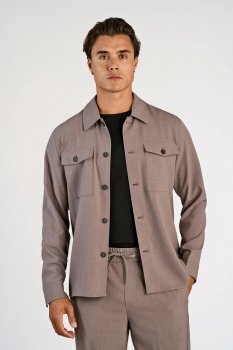 Lindbergh White - Overshirt 30-305044 Bröstfickor