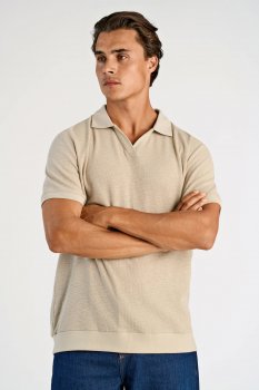 Lindbergh White - Piké 30-404267 Stickad