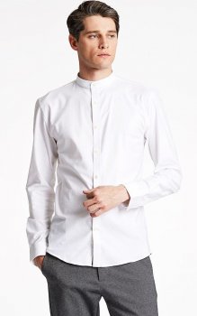 Lindbergh White - Skjorta 30-203174A Murarkrage Superflex