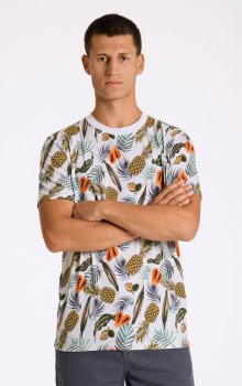 Lindbergh White - T-shirt 30-400270 Storblommig