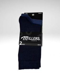 Millers - 2-pack Strumpa 5603 Enfärgad