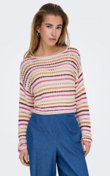Only - onlGeena LS Short Stripe KNT