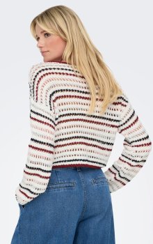 Only - onlGeena LS Short Stripe KNT
