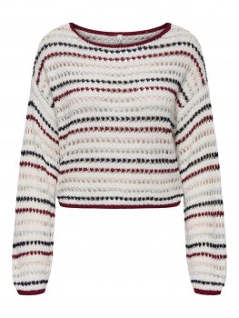 Only - onlGeena LS Short Stripe KNT