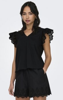 Only - onlLou Emb SS Frill Top