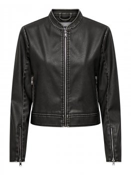Only - onlMindy Faux Leather Washed Jacket