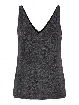 Only - onlQueen SL V-neck Glitter Top