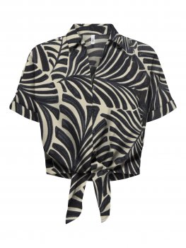 Only - onlNova Elite SS Knot Shirt Bali Zigzag Print