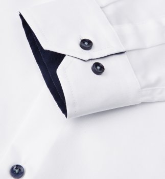 Seven Seas - Skjorta S371 SF Enfärgad kontrast