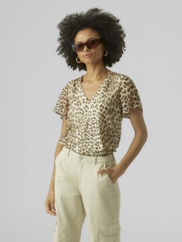 Vero Moda - vmSmilla SS V-neck Top Josefine Print
