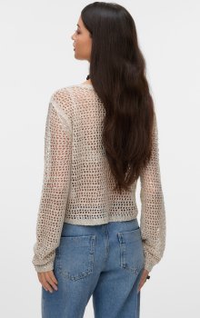 Vero Moda - vmLeilani Glitter LS V-neck Short Cardi