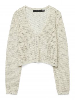 Vero Moda - vmLeilani Glitter LS V-neck Short Cardi