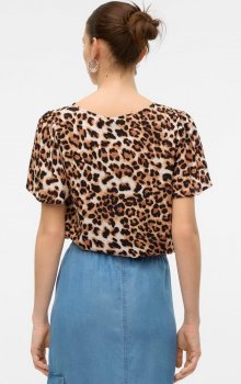 Vero Moda - vmEasy Joy V-neck SS Blouse Leo Print