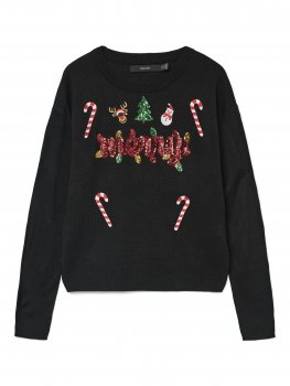 Vero Moda - vmGlitter LS O-neck Xmas