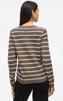 Vila - Vidalo O-neck Stripe Knit Top