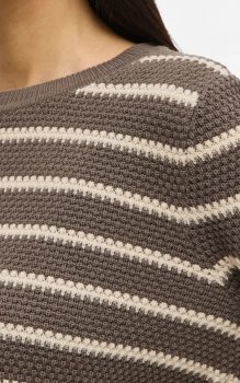 Vila - Vidalo O-neck Stripe Knit Top