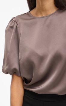 Vila - Viellette 2/4 Satin Puff Top