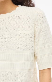 Vila - Vimilos SS O-neck Pointelle Top
