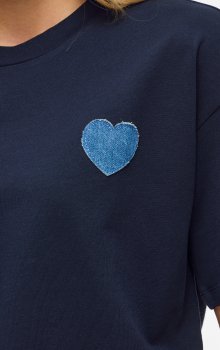 Vila - Vimonie Heart O-neck SS Top