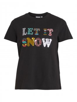 Vila - Vipure SS Christmas T-shirt