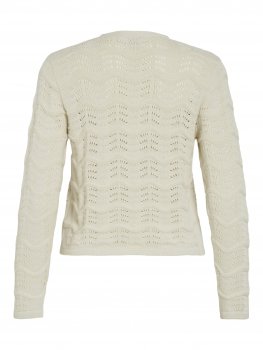 Vila - Viwave V-neck Tie Knit Cardigan