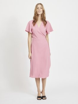 Vila - Vilovie SS Wrap Midi Dress Flo Print