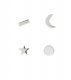 Stål - Streck/Måne/Stjärna/Cirkel