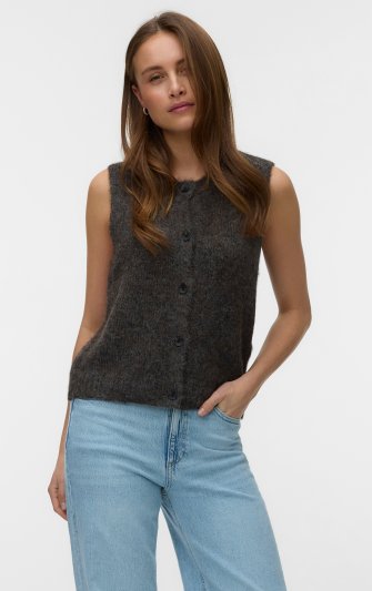Vero Moda - vmNovah SL O-neck Button Vest