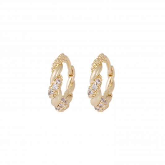 Snö - Twist Crystal Oval Ear