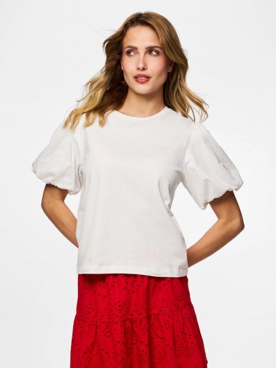 Pieces - pcPernilla SS Puff T-shirt