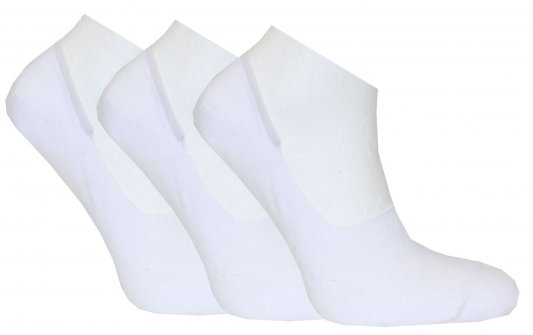 Wiareds - 3-pack Herrstrumpa 5108 No-Show Enfärgad Vit 41/46