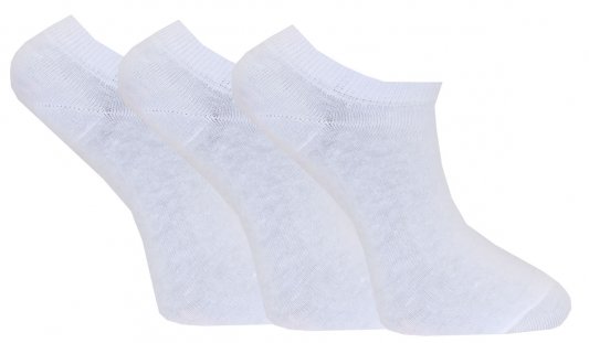 Wiareds - 3-pack Damstrumpa Sneaker 5526 Enfärgad Vit 36/41