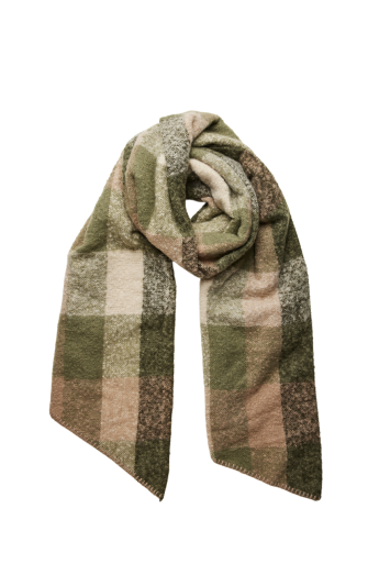 Pieces - pcPyron Checked Long Scarf