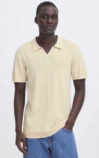 Blend - Piké 20720236 Stickad, Split Neck