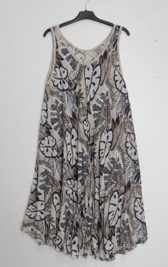 Chana - Klänning R509 Stort bladmönster