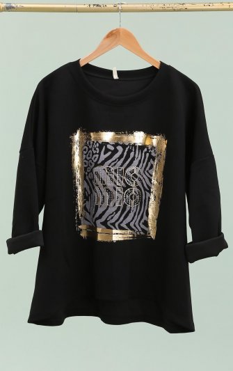 Chana - Sweatshirt SW12 Print+Metallic