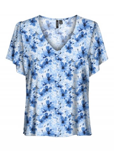 Vero Moda - vmEasy Joy V-neck SS Blouse Pam Print