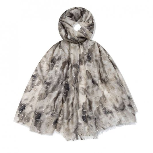 Fox - Scarf JY2502-02WJ Abstrakt+Glitter